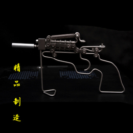 柯尔特左轮模型手枪童年玩具火柴枪链条枪洋 合金玩具火枪链子枪