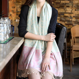 韩国女士民族风流苏围巾披肩超长两用空调披肩 秋冬保暖防晒围巾