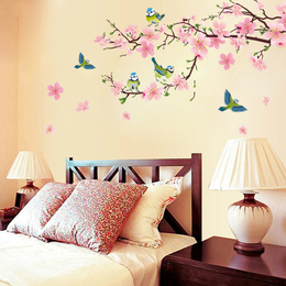 卧室墙贴 中国风贴画客厅电视墙贴装饰沙发背景墙贴纸可移除贴饰