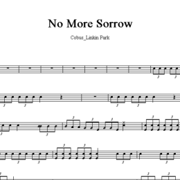 Cobus_Linkin Park_No More Sorrow_爵士鼓谱(架子鼓谱)
