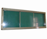 厂家直销三块推拉黑板绿板1.35*3.6米