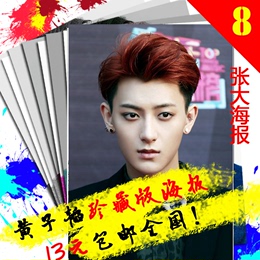 TAO 黄子韬 EXO 成员 单人 海报 写真 画 8张 包邮 全国