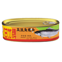 食品批发 罐头食品即食鱼肉罐头 广东特产甘竹豆豉鱼罐头184g