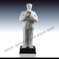 毛泽东主席仿文革瓷 大号鼓掌全身塑像 德化陶瓷工艺品办公室摆