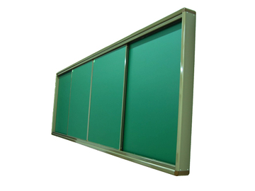 厂家直销四块推拉黑板绿板1.35*3.6米