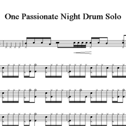 One Passionate Night Drum Solo(带无鼓伴奏)