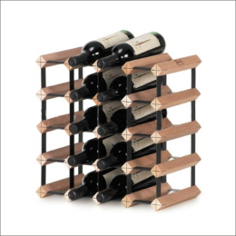 红酒架实木创意木质 简约欧式葡萄酒摆件 时尚铁艺20支装可定做
