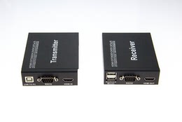 HDMI网线延长器 单网线HDMI网络传输 60米  支持键盘鼠标 带USB口