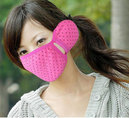 韩国秋冬保暖加厚时尚二合一护耳口罩男士女士情侣成人防病菌