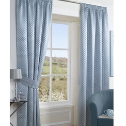 北欧宜家出口英国客厅卧室成品窗帘特价可定做厚实保暖挡风蓝色
