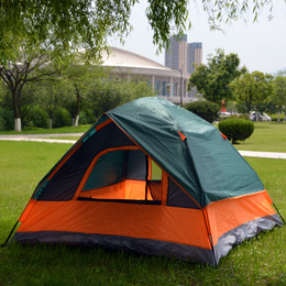 全国包邮正品3-4人帐篷多人自动帐篷 户外防暴雨双层快开帐篷