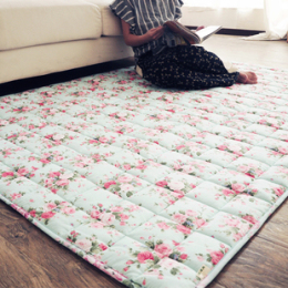 特价日式纯棉儿童爬行地毯防滑环保可机洗客厅沙发茶几垫卧室地垫
