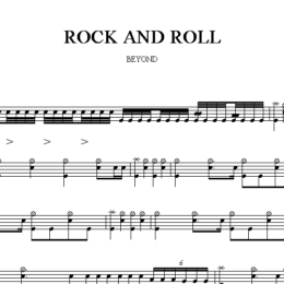 BEYOND_ROCK AND ROLL_爵士鼓谱(架子鼓谱)
