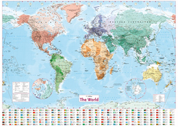 世界地图外文挂图英文法文标注/地理地图超大世界地图/装饰画墙画