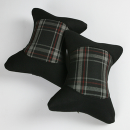 苏格兰座套专用头枕 骨头颈枕 一对 汽车颈枕