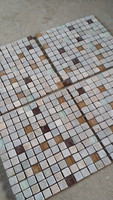 黄木纹马赛克 杂色文化石 花砖 玻璃马赛克 天然石材  浴室地面砖