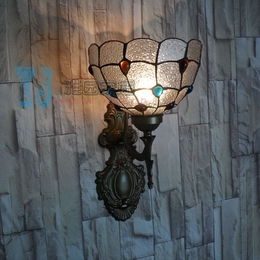 简约欧美风格地中海单头壁灯卧室床头镜前灯具咖啡厅酒吧过道灯饰
