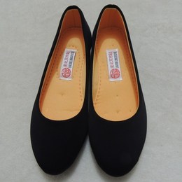黑色老北京布鞋女鞋单夏新款工作鞋4S店专用鞋坡跟软底防滑鞋包邮