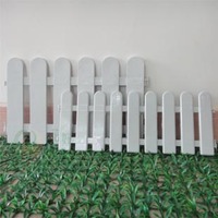 厂家直销塑料围栏 篱笆 灰白色栅栏园艺仿真花假花绢花 阳台护栏