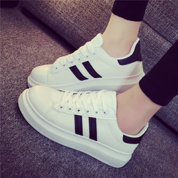 2016秋季女鞋白色韩版休闲运动鞋女板鞋学生单鞋跑步厚底小白鞋潮