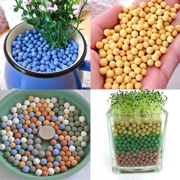 陶碳球负离子无土植栽彩色陶粒球多色可选水培花卉装饰覆盖绿色