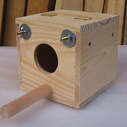 鹦鹉繁殖箱 鸟窝 巢箱 实木鸟屋 鸟笼用品 保暖箱 八哥鸟笼用品