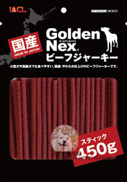 现货 日本代购进口狗狗零食GoldenNex柔软牛肉棒牛肉条大包450g