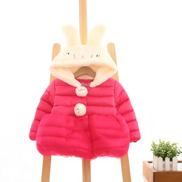 0-1-2-3岁女宝宝棉袄外套冬装新品婴儿棉衣加厚韩版童装女童棉袄