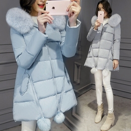 2015冬季新款a字版羽绒服女韩版时尚中长款加厚显瘦羽绒衣外套潮