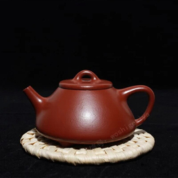 宜兴名家全手工紫砂壶正品特价 茶壶茶具 原矿大红袍  子冶石瓢壶