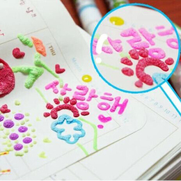 创意文具 韩国DIY相册笔必备 超人气爆米花笔 神奇泡泡笔 六色