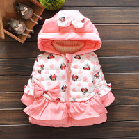 2015冬季新款童装0-3岁女童加厚棉衣宝宝冬装外套婴儿棉服韩版