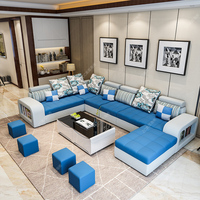 可拆洗布艺沙发客厅组合简约现代大小户型时尚转角U型沙发