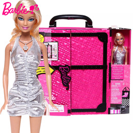 正品芭比娃娃礼盒装 梦幻衣橱芭比X4833节日送礼女孩娃娃换装玩具