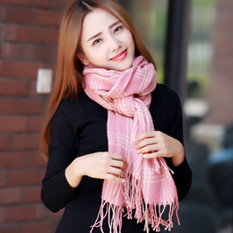 打折特价韩版格子围巾情侣新款流行披肩两用保暖秋冬天大加厚