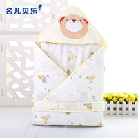 纯棉婴儿抱被新生儿用品春秋冬季宝宝保暖包被加厚加大抱毯抱袋潮