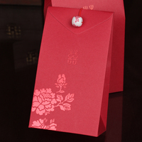 中国风牡丹喜糖盒创意喜糖袋子包装纸盒中式糖果盒子婚庆用品批发