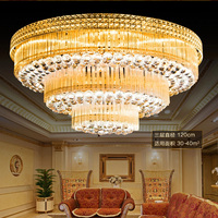 圆形水晶灯客厅吸顶灯欧式餐厅卧室大厅灯大气灯具1.2*1.5*1.8米