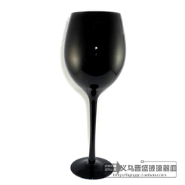 黑色玻璃工艺家居摆件装饰酒杯红酒杯葡萄酒杯彩色高脚杯包邮