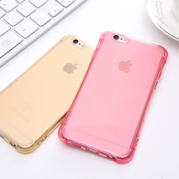 iPhone6s手机壳防摔小蛮腰4.7寸简约保护套Plus硅胶情侣软壳粉色