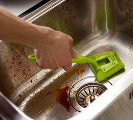 厨房用品 小工具多功能清洁刷 不伤手手柄海绵擦强力去污刷多用刷
