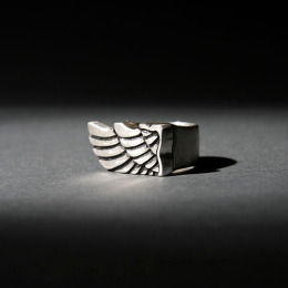 Old Jack 原创 翅膀 天使之翼 戒指 指环 925银饰 纯手工雕刻
