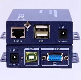 VGA延长器100米 KVM网线延长器 带USB鼠标键盘 支持无线USB三年保