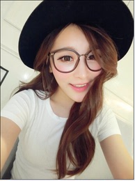 韩版复古豹纹超大框韩国个性潮人时尚无镜片眼镜框男女瘦脸眼镜架