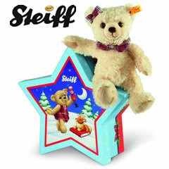steiff德国正品泰迪熊公仔抱抱熊ted熊女友生日熊礼品毛绒箱子熊