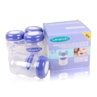 美国Lansinoh母乳储存瓶进口储奶瓶新生儿母婴用品 150ml 4个95元