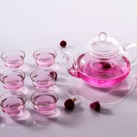 玻璃茶壶套装花茶壶茶具耐热玻璃过滤功夫红茶泡茶器透明加厚整套