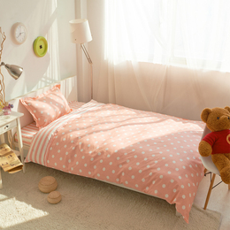 纯棉学生宿舍被套单人床三件套床品 儿童床单1.2米床上用品全棉