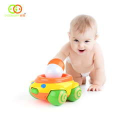 谷雨婴幼儿学爬益智玩具 滚蛋车  舌头婴儿玩具0-1岁 嘎嘎响玩具