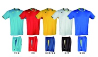 锐克儿童青少年短袖足球服套装光板组队服定制球衣训练队服SS4100